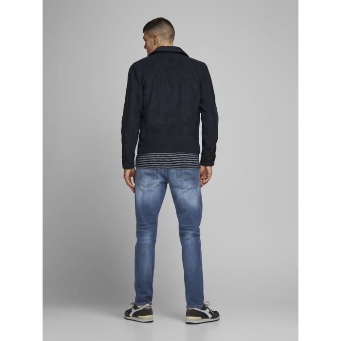 Weit geschnittene blaue Herren-Jeans aus Denim – JACK & JONES – Klassische Passform – Standardbund