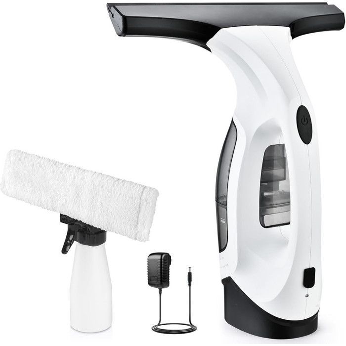 MONMECD Electric Window Cleaner – Streak-Free Cleaning – Rechargeable Battery – 35-Minute Runtime