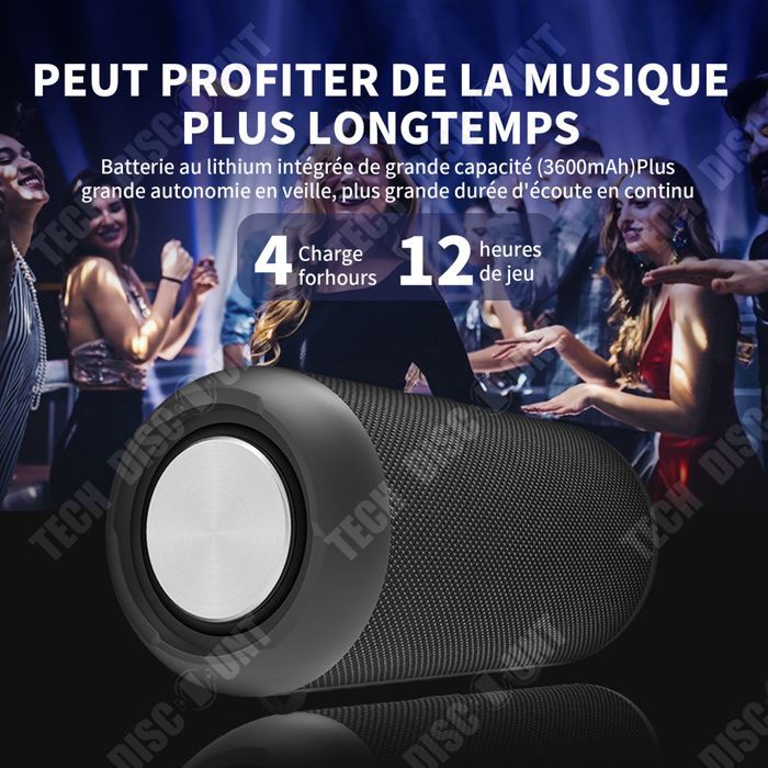Bluetooth-luidspreker - TD - 20W - Waterdicht - 3600mAh - Bluetooth 5.0