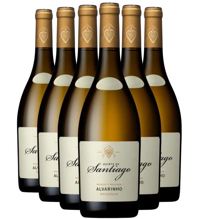 Quinta de Santiago Reserva Alvarinho 2021 - Vinho Verde - Vin Blanc du Portugal (6x75cl)