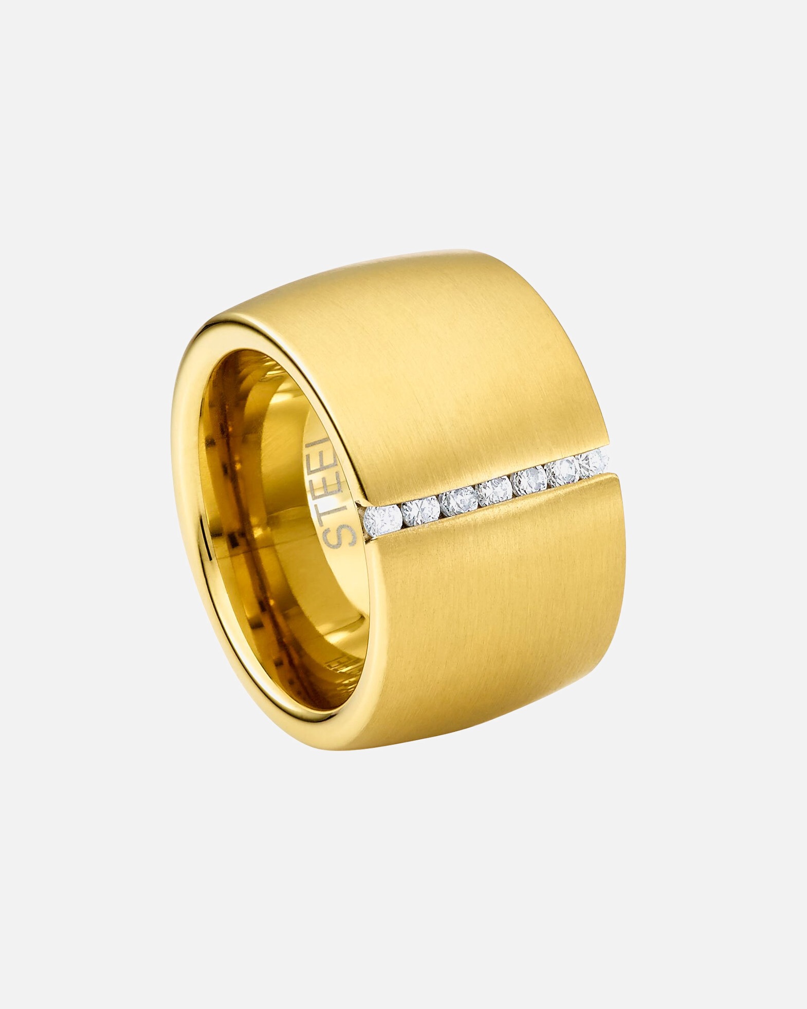 Heideman Bague Lines couleur or