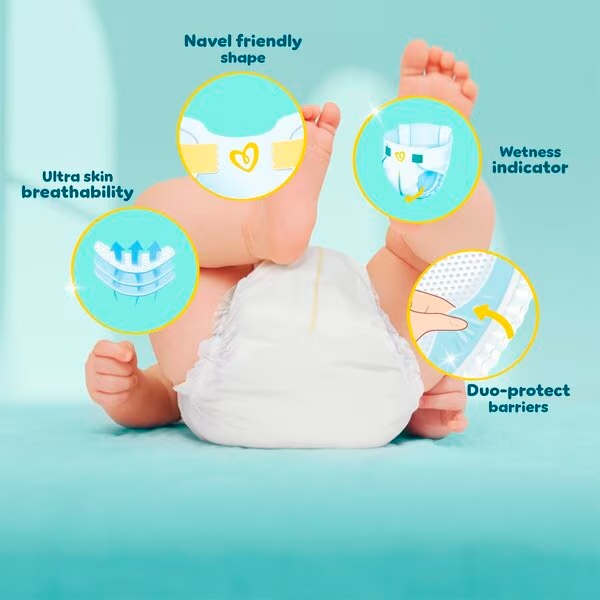 Pampers Premium Protection plenice velikost 0 (<3 kg), 22 kosov