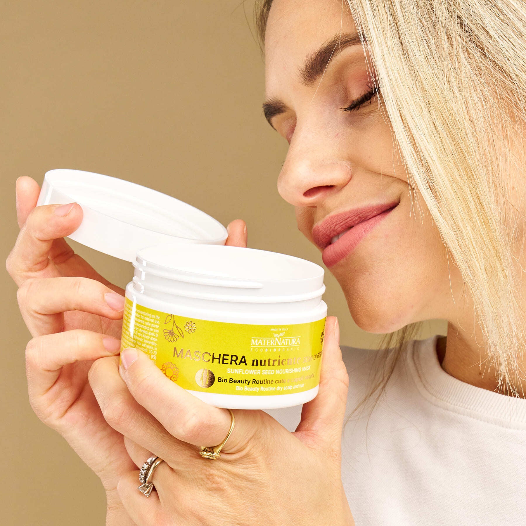 Balsamo Maschere e Olii Maschera Capelli Ristrutturante Ai Semi Di Girasole - Maschera Idratante Capelli, Maschera Riparatrice Capelli