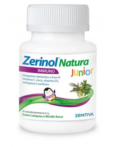 ZERINOL Zerinol Natura Immuno Junior 30 gommes pour le système immunitaire