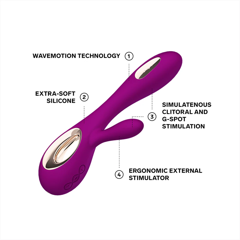 Vibrátor Lelo Soraya Wave se stimulátorem klitorisu