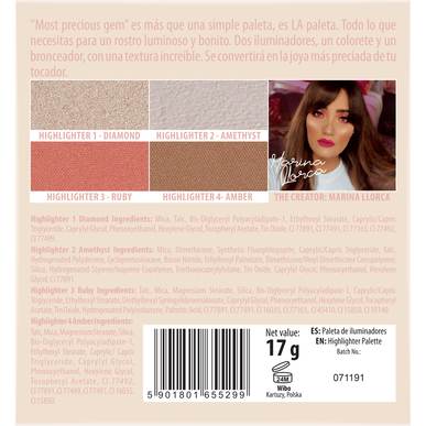 Wibo My Choice Marina Llorca -kasvopaletti 12 g 12 g