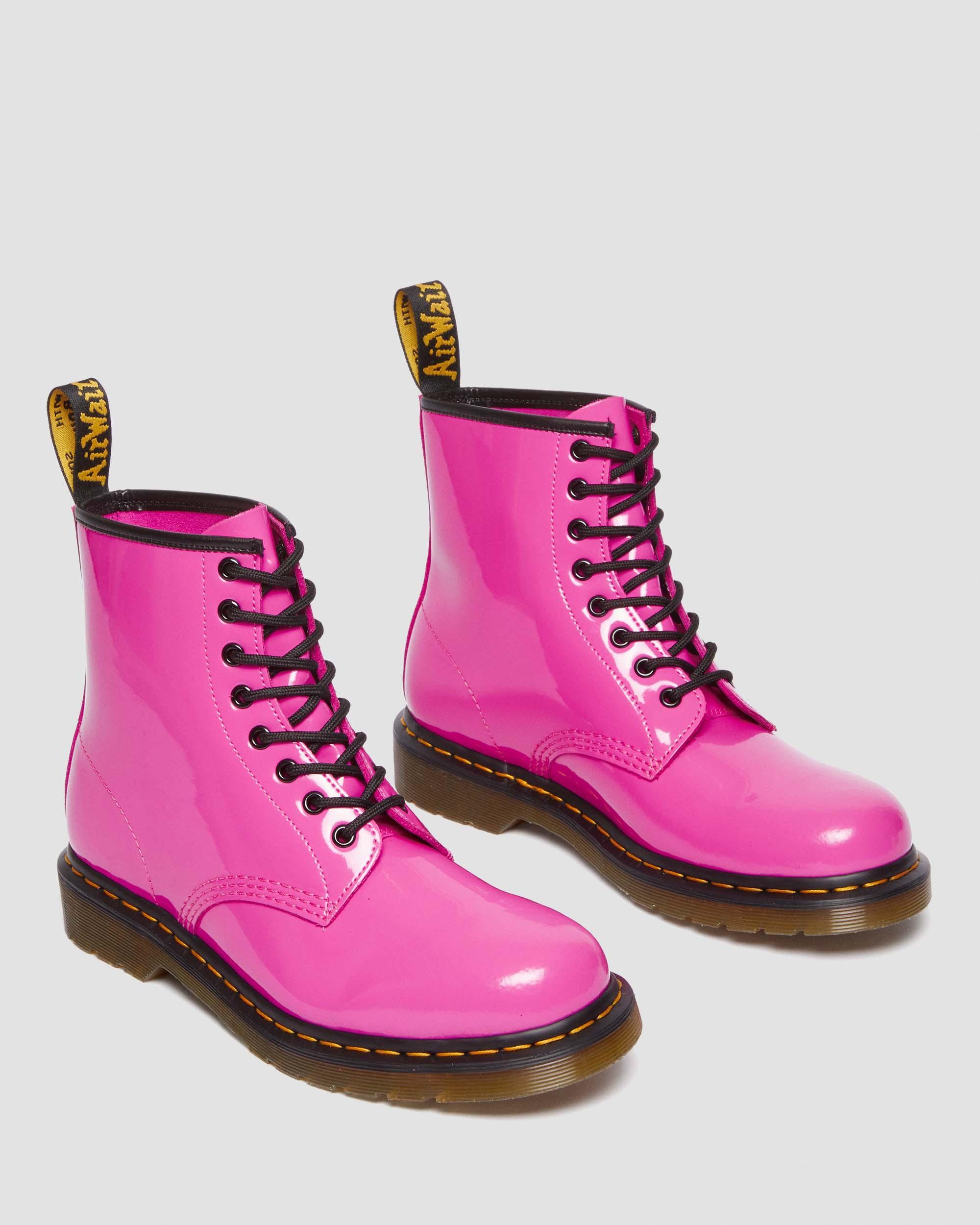 1460 Women's Patent Leather Lace Up Boots