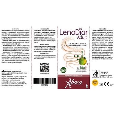 Aboca kapsle proti průjmu Lenodiar pro dospělé 20 kapslí 20 kapslí