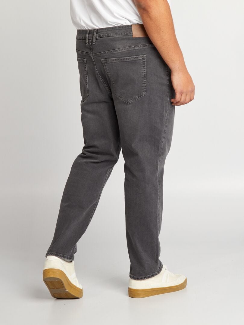Calça jeans slim de 5 bolsos - tamanho G34 - cinza