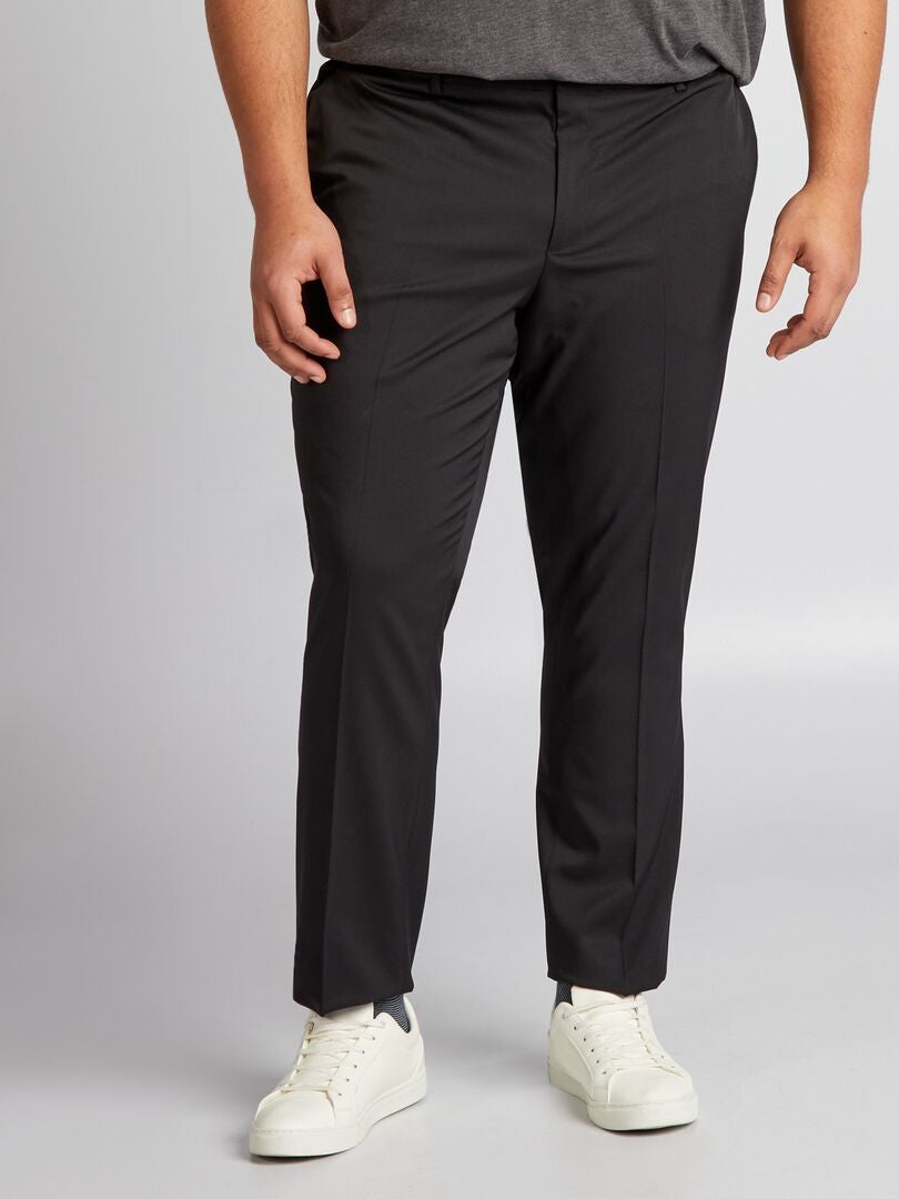 Pantalones de traje ajustados - Negro