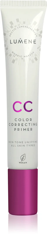 Lumene CC Color Correcting Primer je podkladová báza, ktorá rozjasňuje a zjednocuje pleť.
