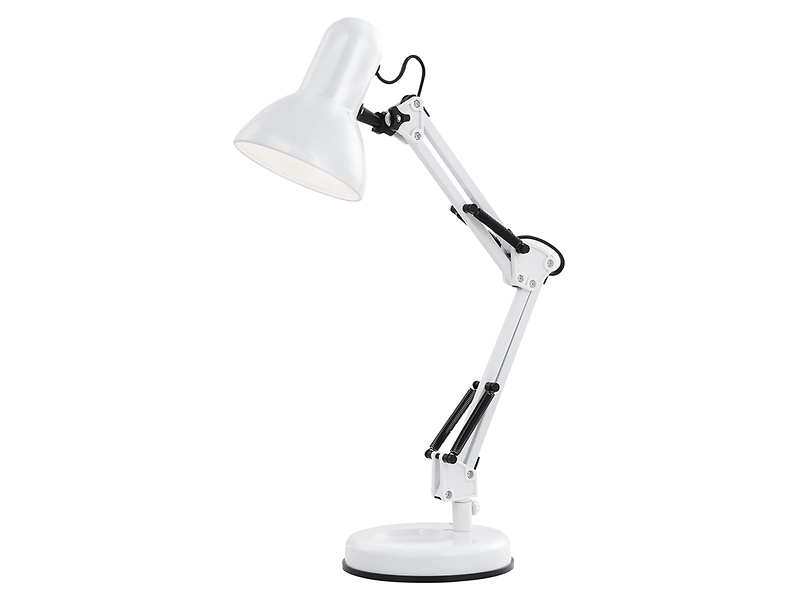 Lampa biurkowa Famous metalowa biała