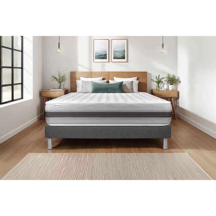 Mattress and Bed Base Set - VITALIT - VITALSPRING RECOVER - 140x200 cm - Memory Foam - 28 cm Thick