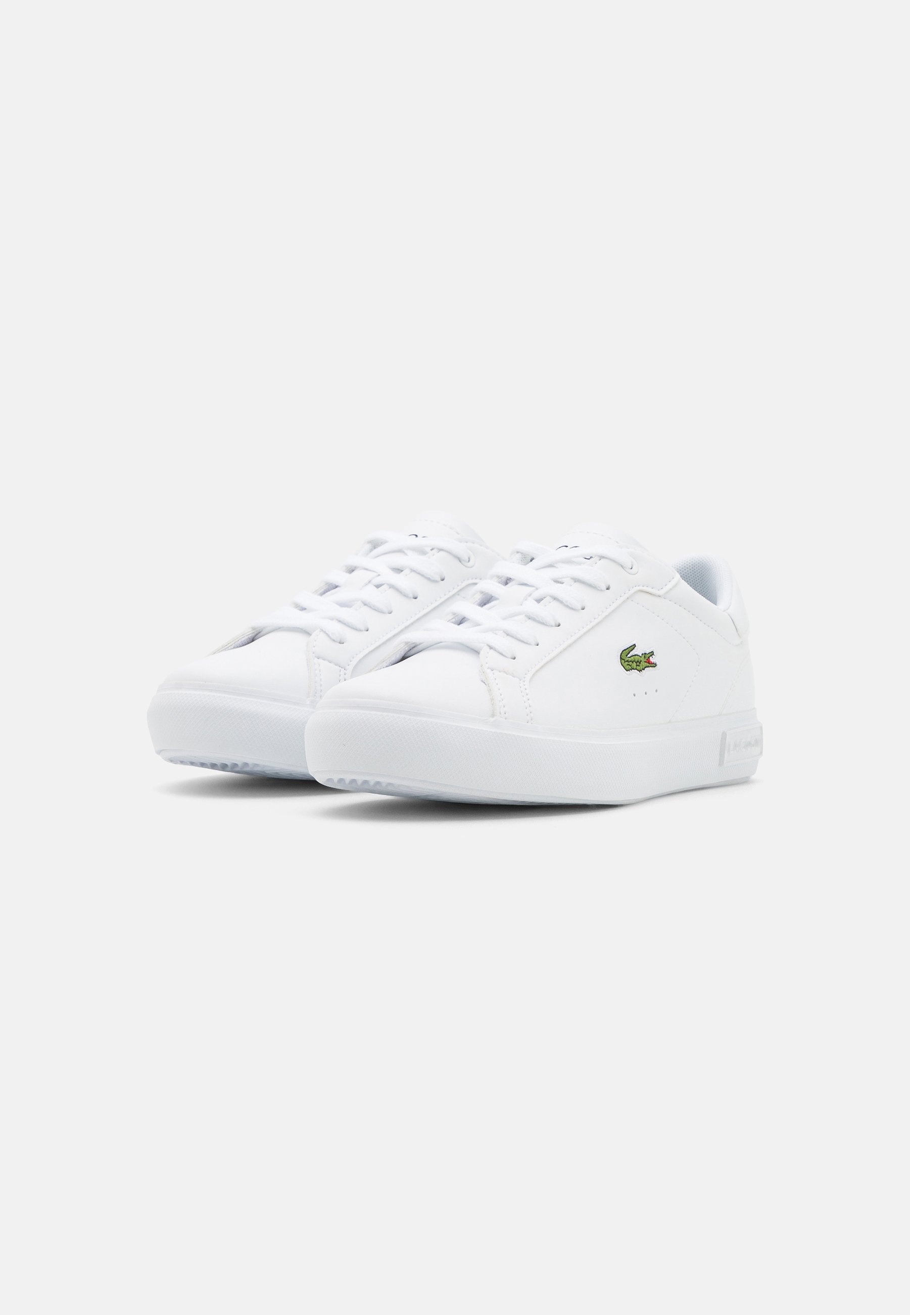 Lacoste POWERCOURT JUNIOR TRAINERS - Scarpe da ginnastica - bianche