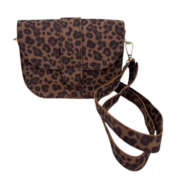 Torba za čez ramo True Spirit z leopardjim vzorcem<br>rjava, 18 cm x 15 cm x 5 cm