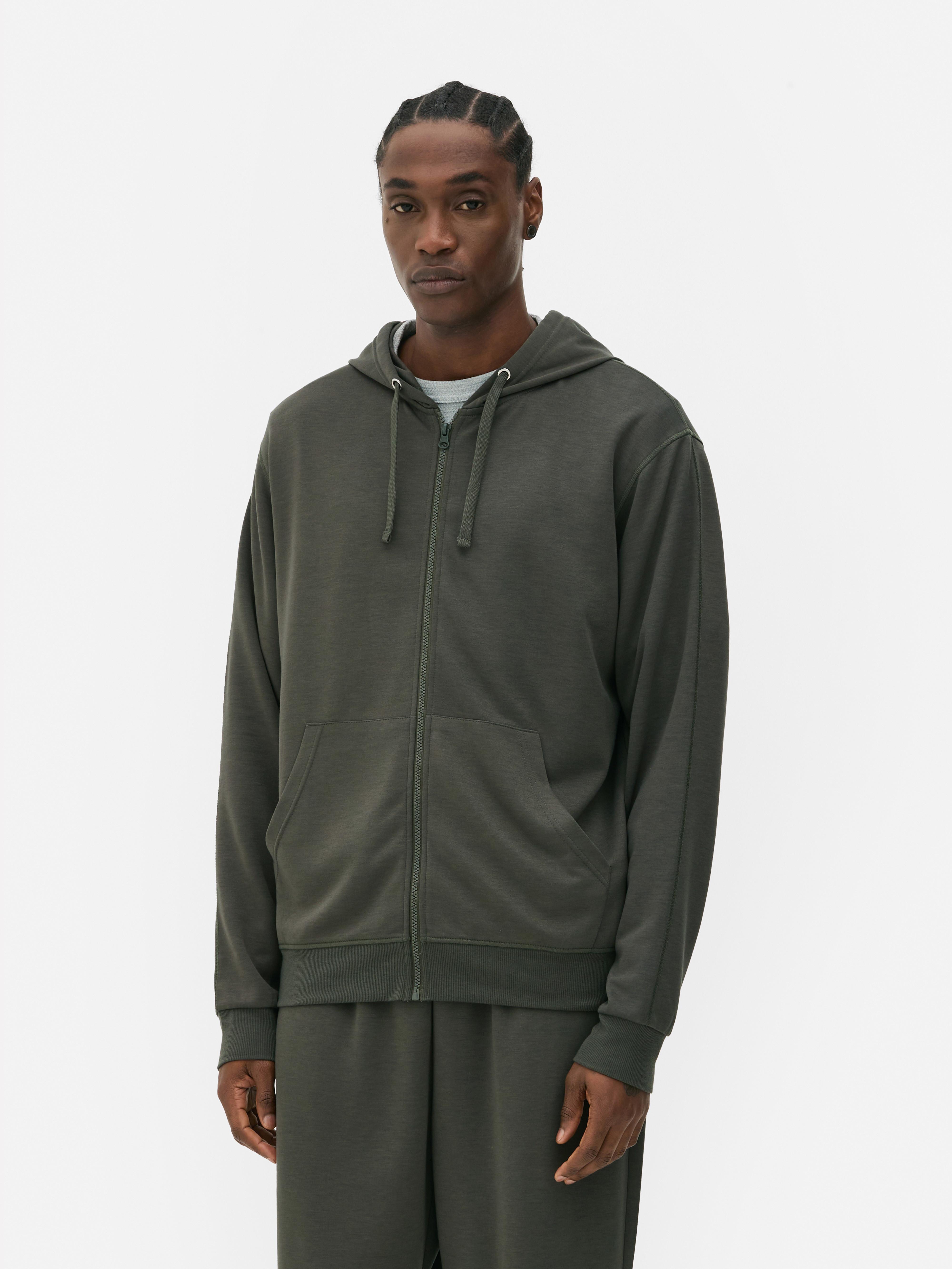 Loungewear hoodie met rits Maak je loungelook compleet met deze hoodie met rits