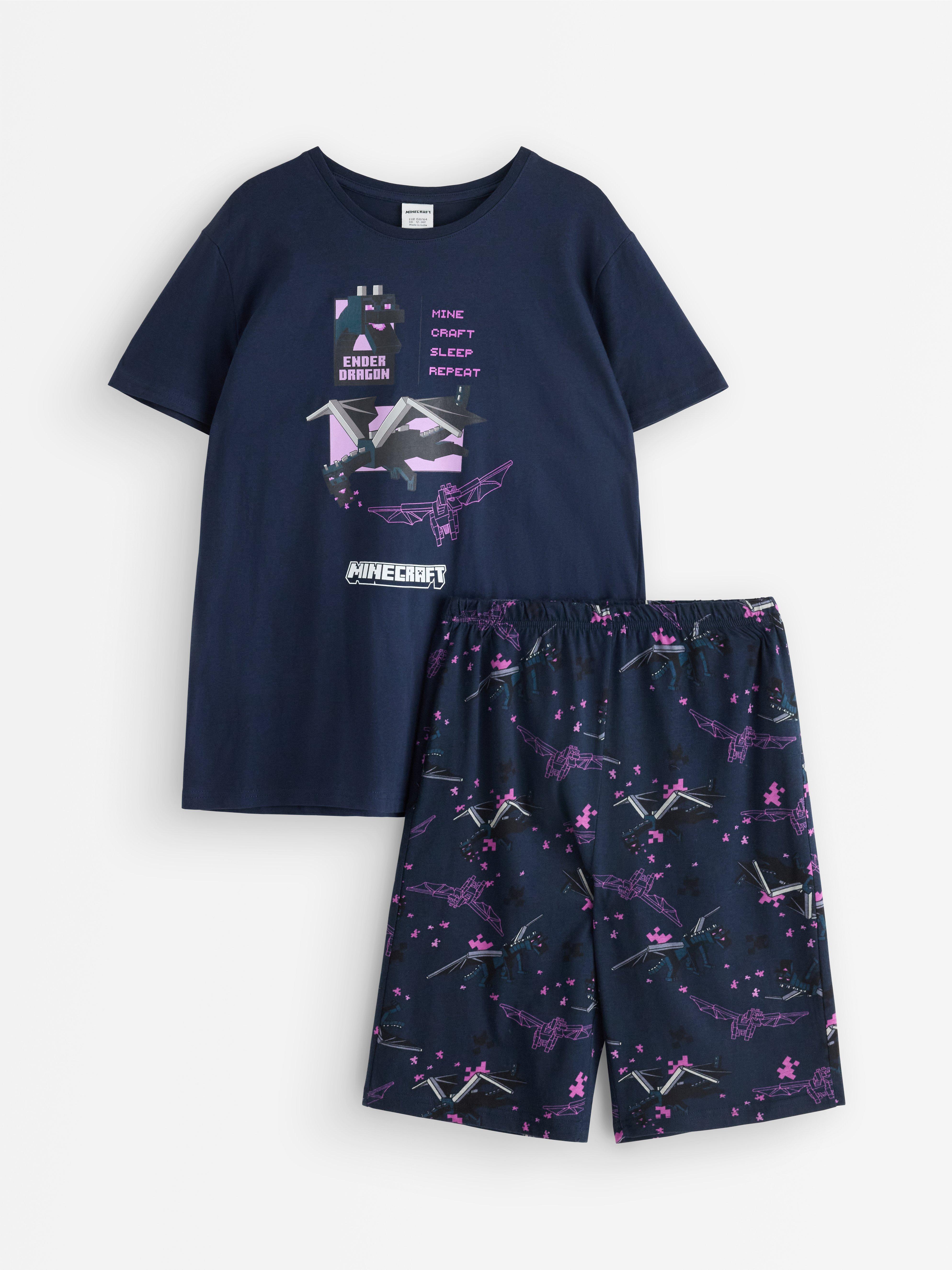 Pyžamový set Minecraft Dark Navy