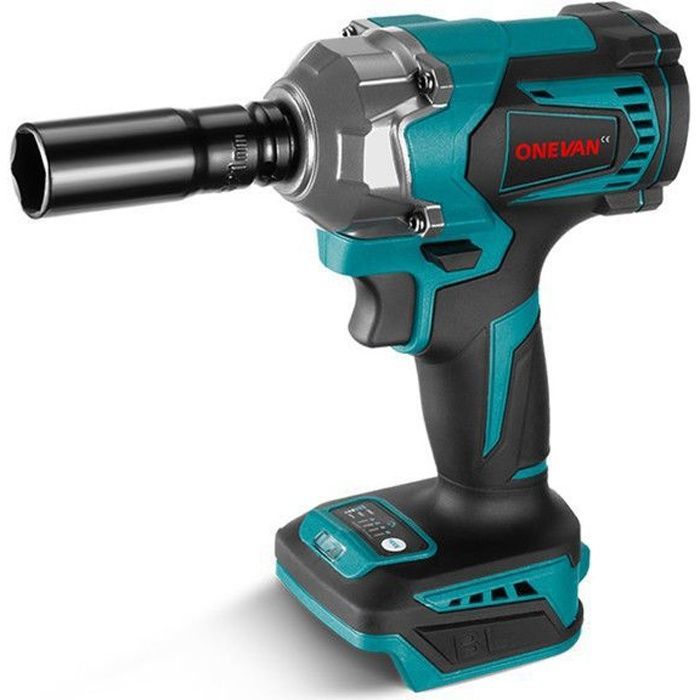 ONEVAN Avvitatore a impulsi senza fili da 1/2 pollice 700 Nm - Con bussola da 21 mm - Blu