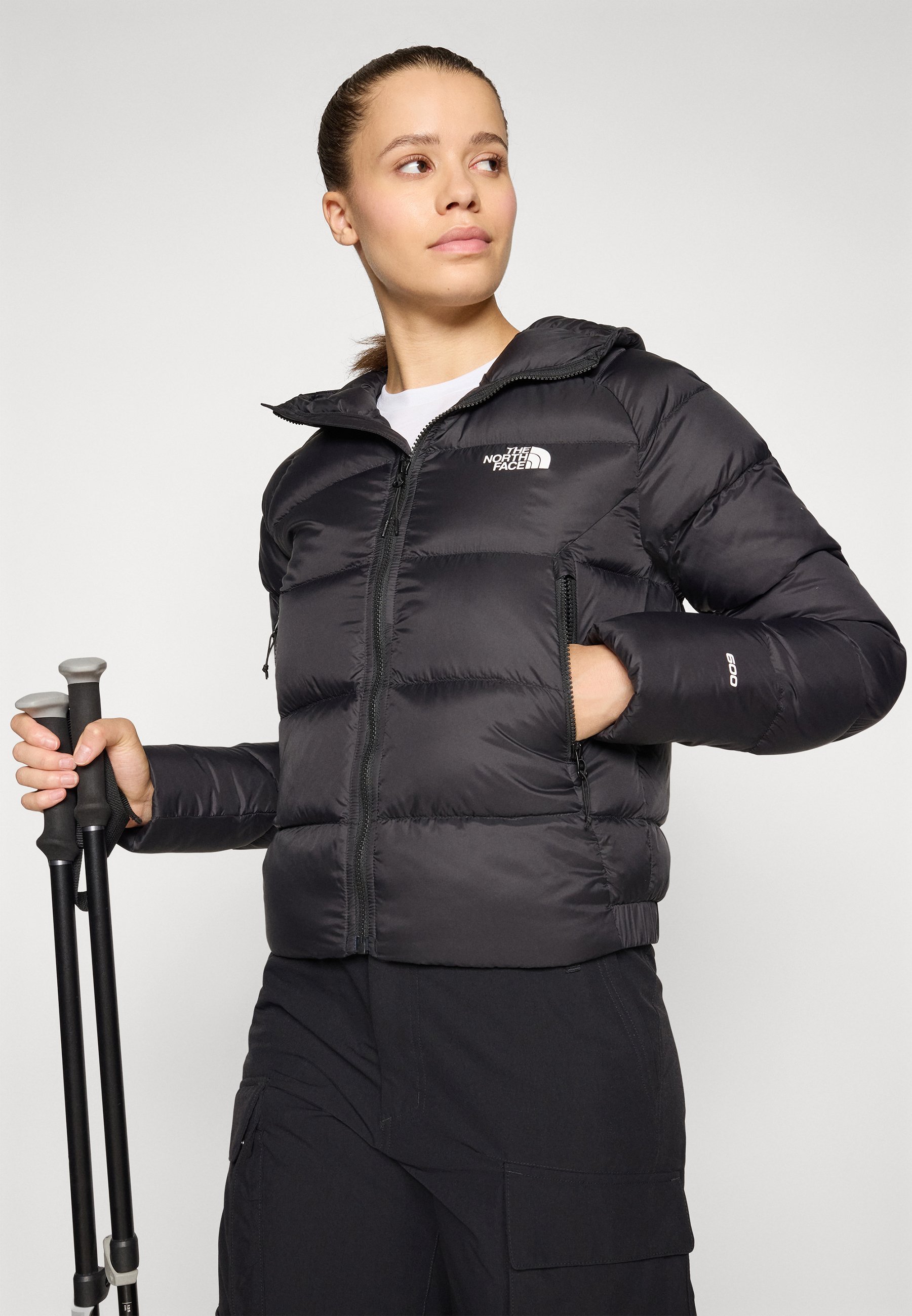 The North Face HYALITE HOODIE - Kurtka puchowa - czarna