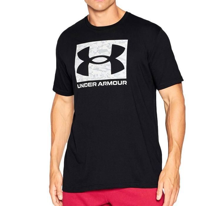 T-Shirt - UNDER ARMOUR - Abc Camo Boxed Logo SS - Noir - Homme - Manches courtes