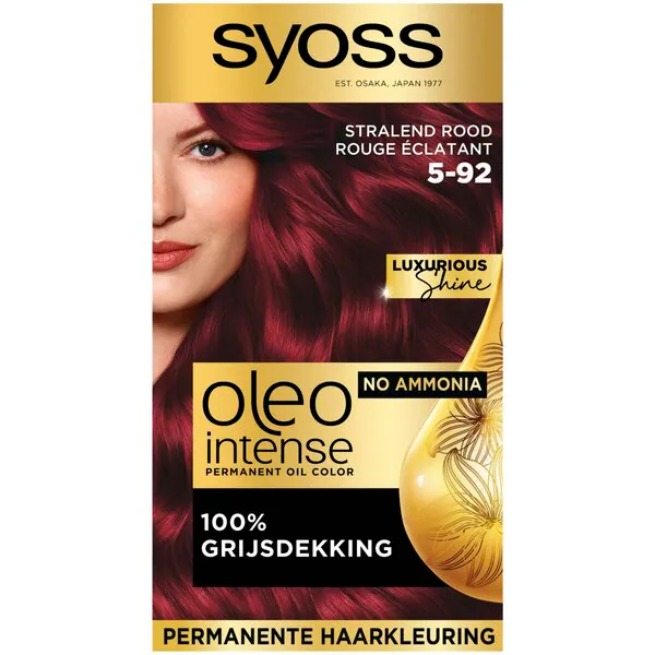 Vopsea de păr Syoss Oleo Intense 5-92 Roșu radiant