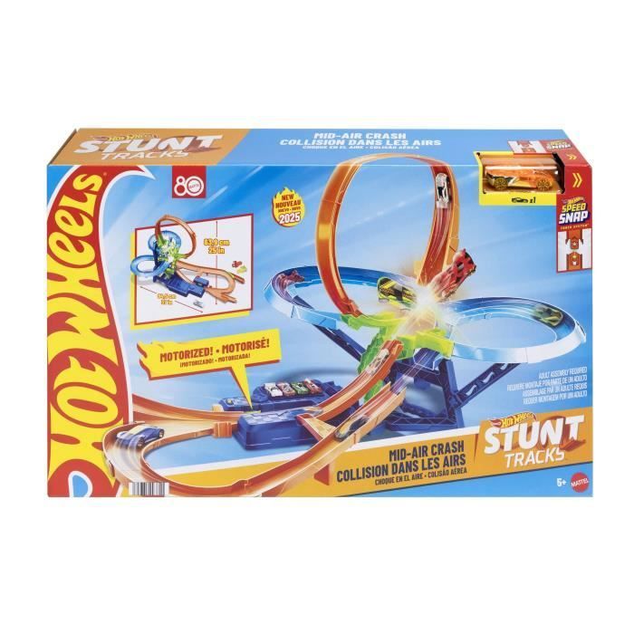 Hot Wheels - Piste Multi Crash - Coffret propulseur motorisé et voiture - Hot Wheels - JFD12