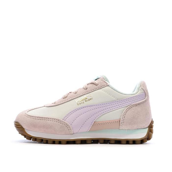 Puma Easy Rider Kids Ps Girls' Beige/Pink Sneakers