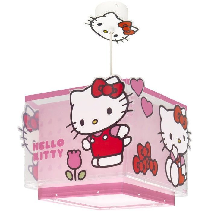 Dalber Lustre et lampe suspension pour enfants Hello Kitty enfants