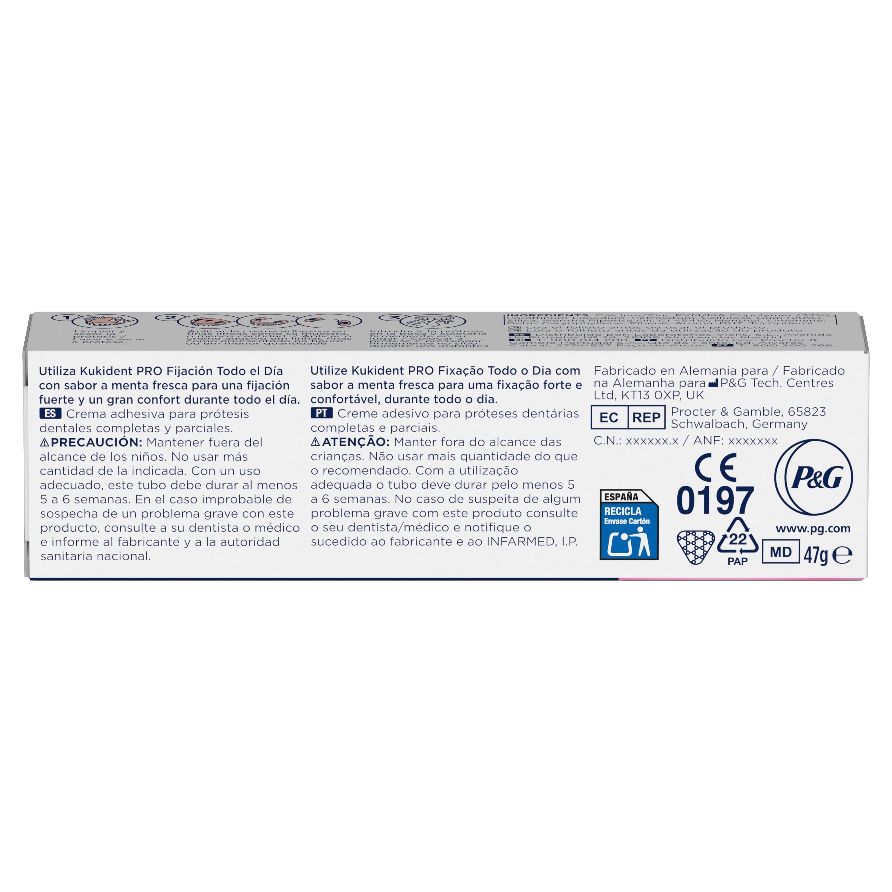 Pro Complete Denture Cream, klasičen okus Zobna in ustna higiena