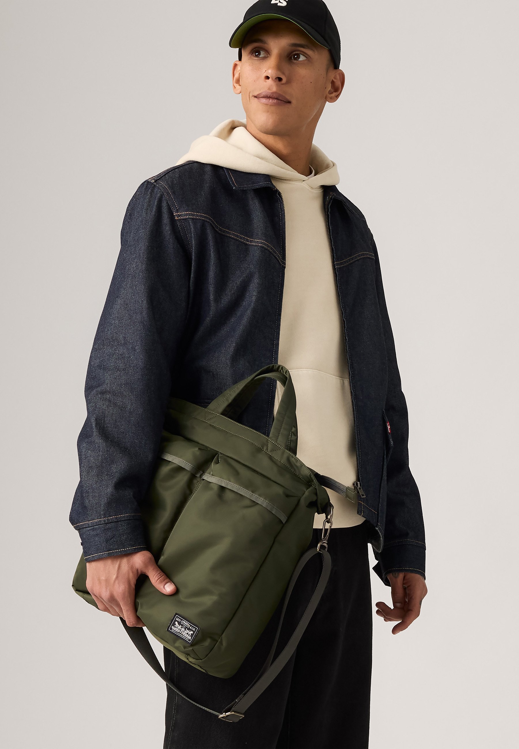 Levi's® MISSION BAY TOTE UNISEX - Tote bag - echt olijfgroen