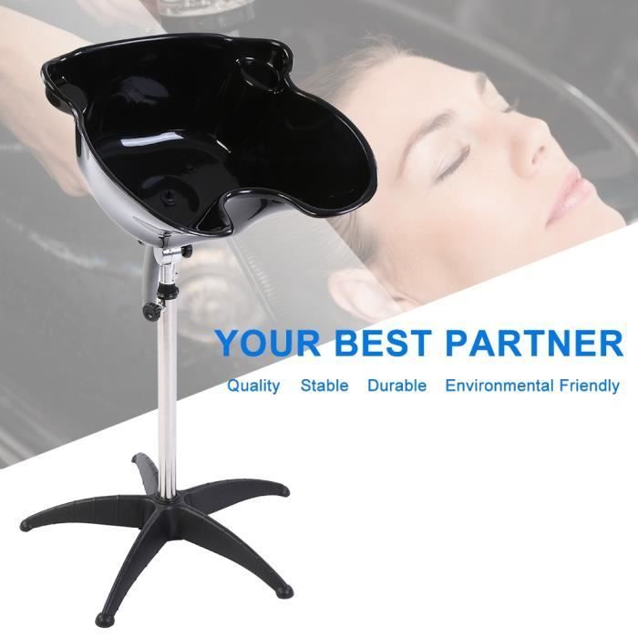 Lavabo para champú para peluquerías y salones de belleza, lavabo portátil elevable, movilidad móvil BCS-142 -QIM