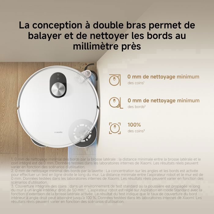 ASPIRATEUR ROBOT - XIAOMI - Robot Vacuum 5 - Aspiration 20 000 Pa - Navigation S-Cross™ - Serpillière extensible