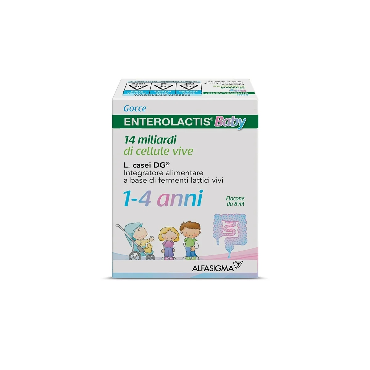 ENTEROLACTIS Enterolactis Gotas para Bebê 8 ml Suplemento alimentar com fermentos lácteos