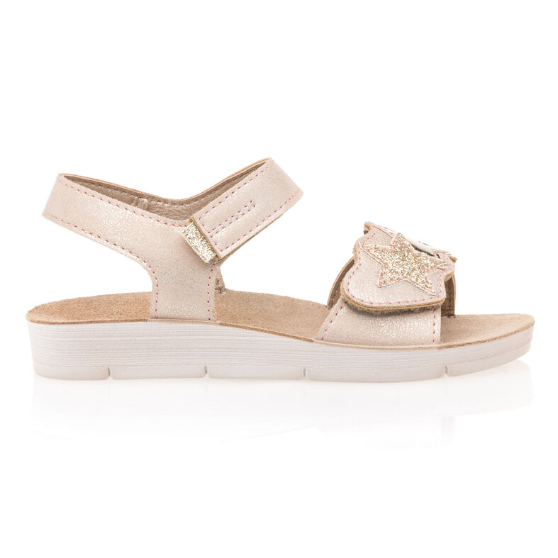 Sandalias rosas para niña / Zapatos de punta abierta