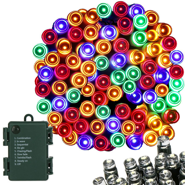 Lampki choinkowe 50 Led na baterie multikolor programator