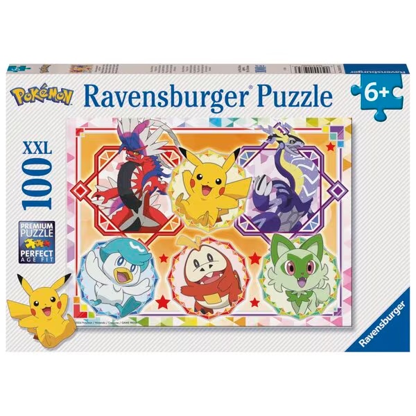 Sestavljanka Pokémon XXL<br>100 kosov