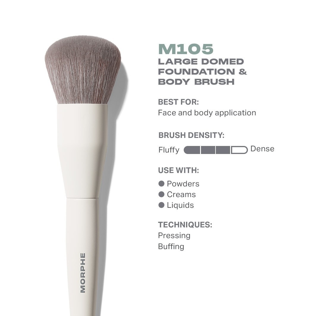 Morphe Foundation Brush M105 Stor, böjd foundation- och bodyborste - 1 styck