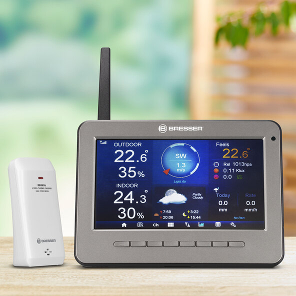 7 in 1 WLAN-Wetter-Center TFT Profi HD