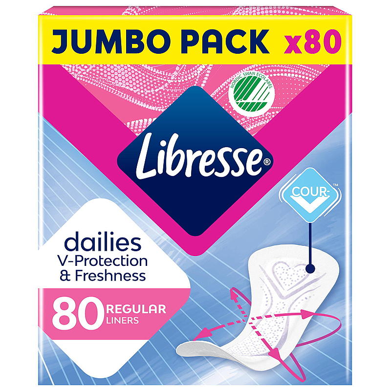 Libresse Libresse 80-pakning truseinnlegg Normal
