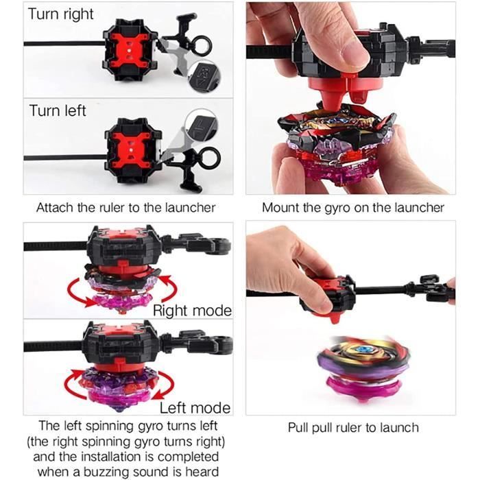 Toupies Burst Battle Set - Beyblade - 12 pièces - Jouet - Enfant - Mixte