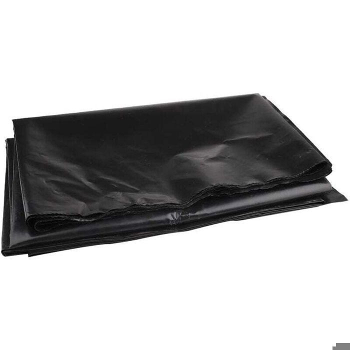 Bâche de bassin 3m x 3m bâche de bassin noire pour bassins à poissons, ruisseaux, fontaines et jardins d'eau (2 × 3 m)