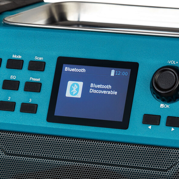 Premium construction site radio, including integrated power bank (MD43896)