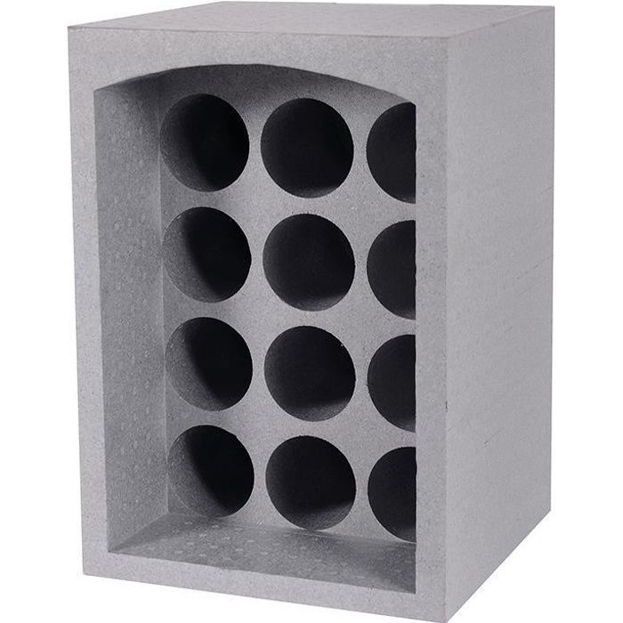 Suporte para garrafas - EDA - 12 compartimentos - Cinza - Poliestireno - Para uso interno