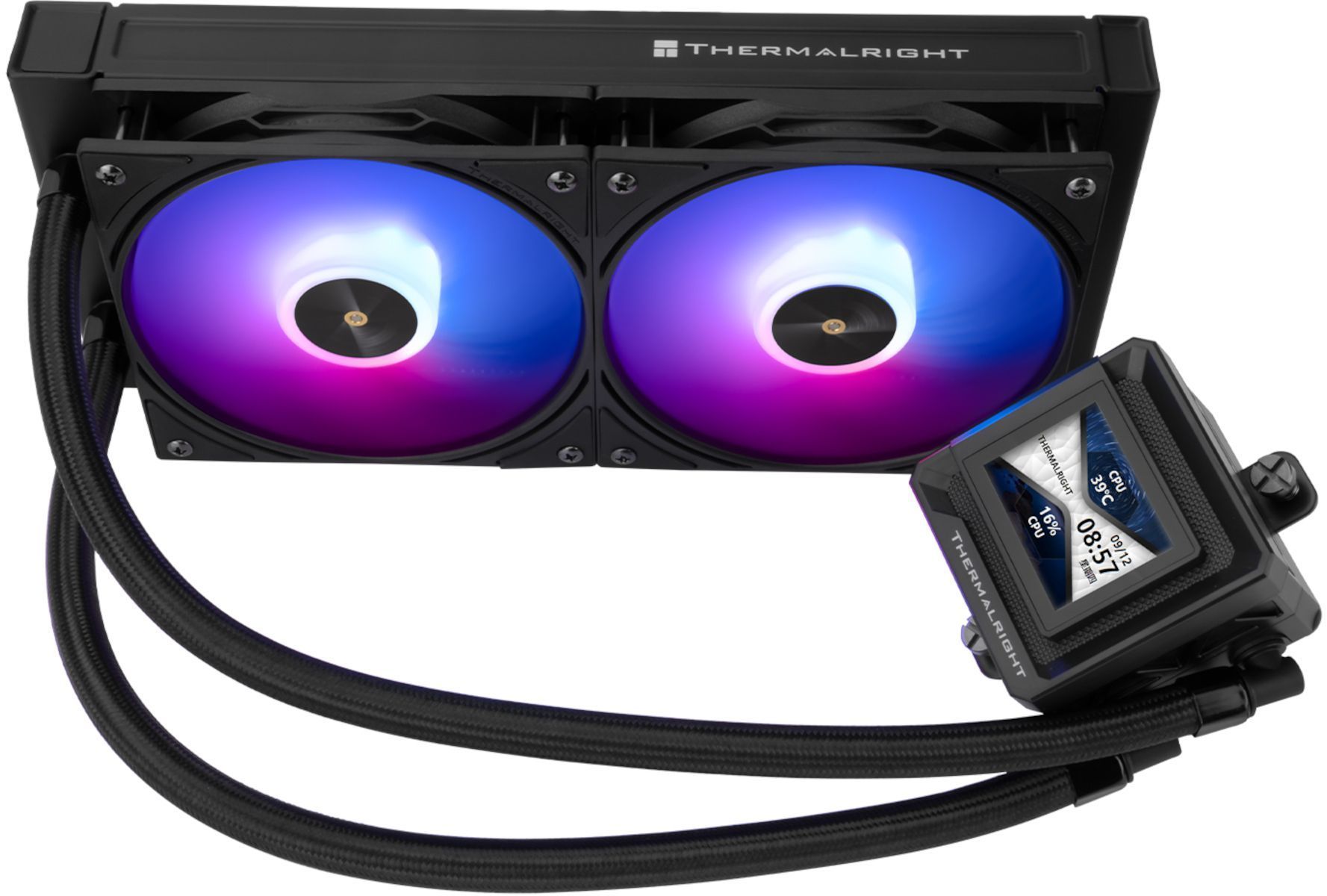 THERMALRIGHT - Frozen Warframe 240 SE - Raffreddamento a liquido AIO - Ventole da 120 mm - Display ARGB - Nero