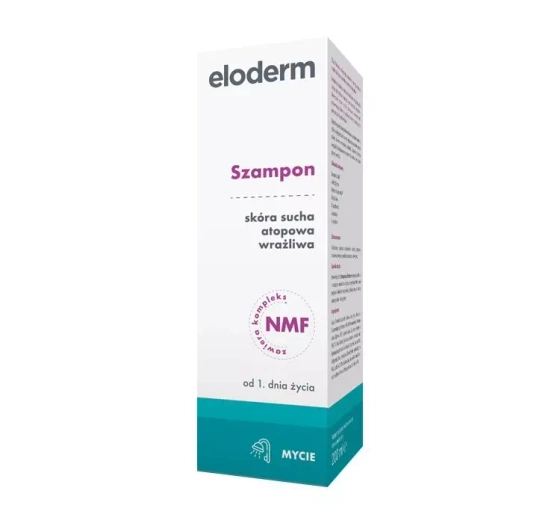 Eloderm szampon skóra sucha, atopowa, wrażliwa od 1 dnia życia 200 ml