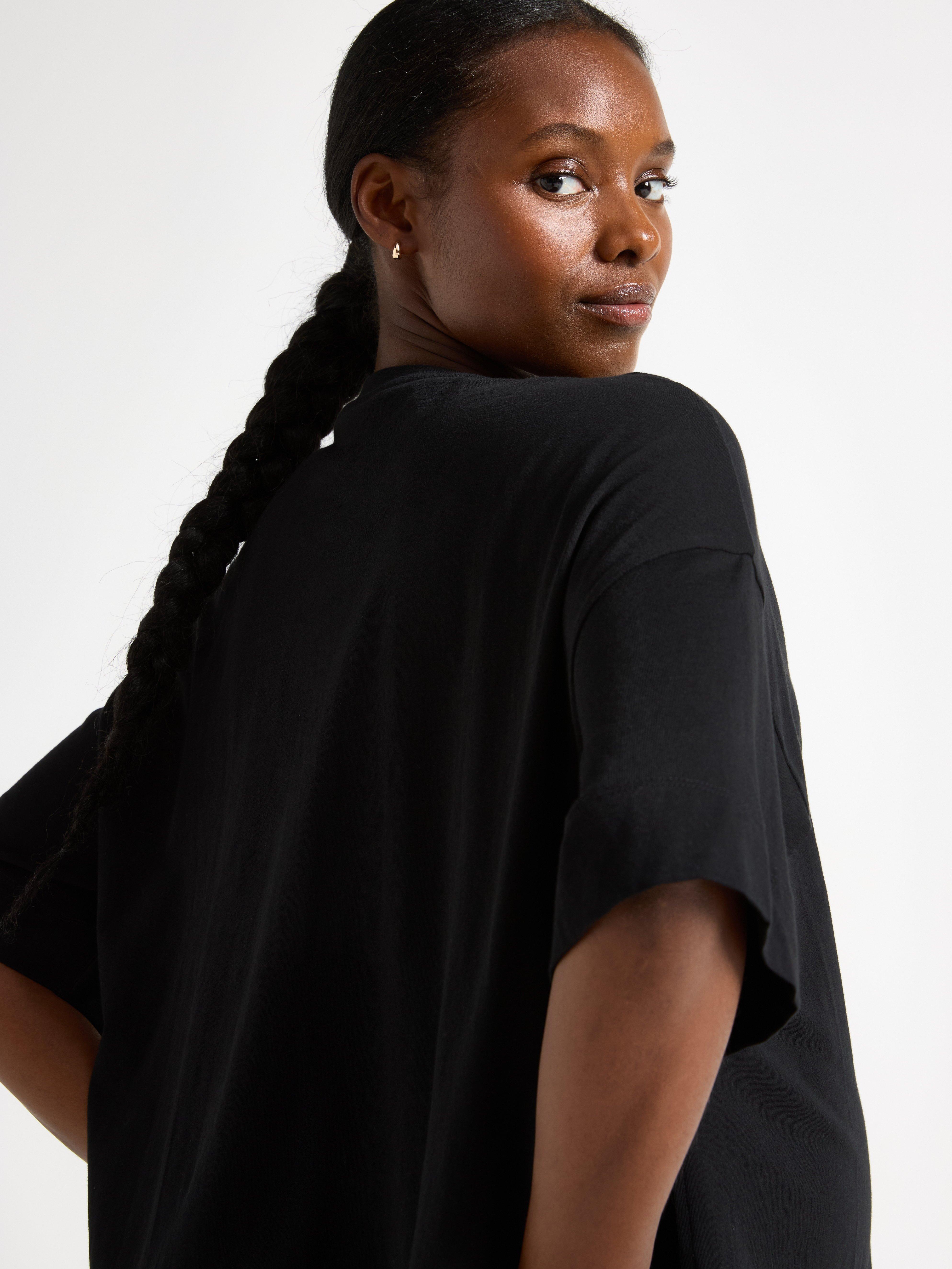 Camiseta MOM i bomull Negra