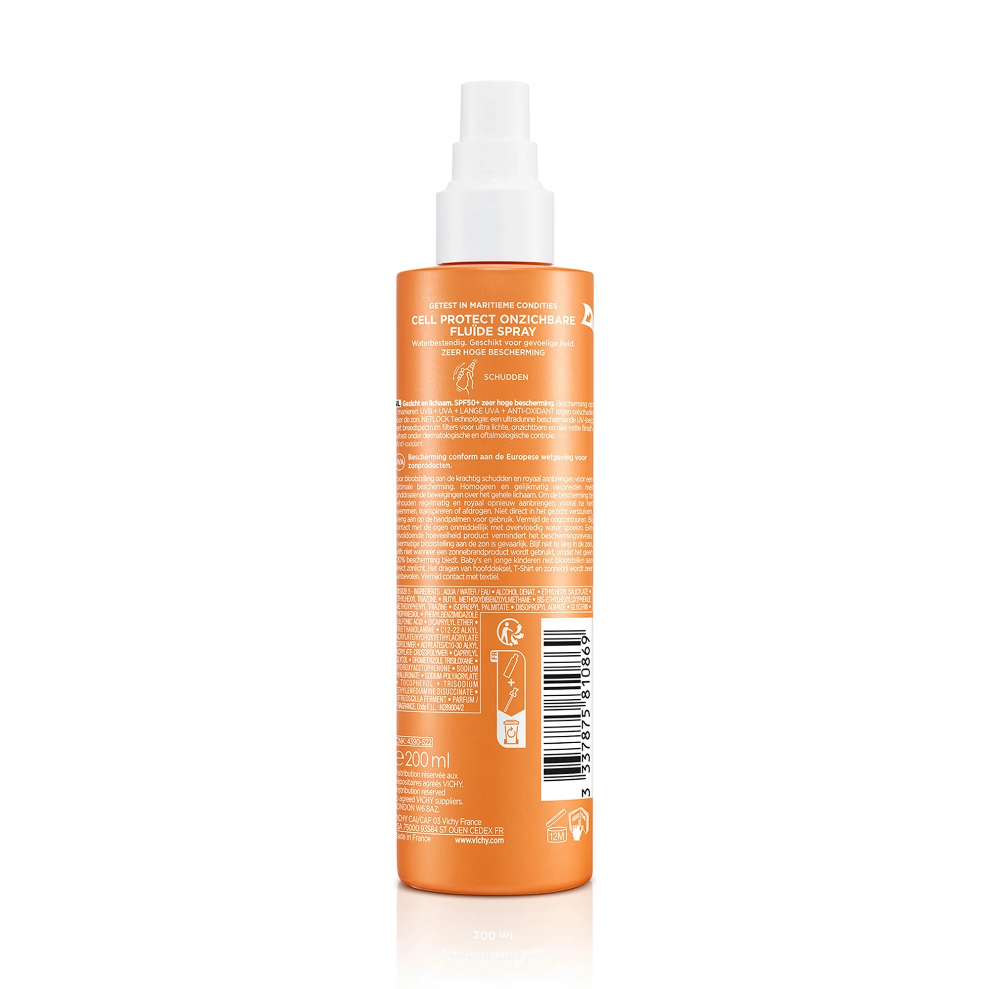 VICHY Vichy Capital Soleil spray SPF50+ 200 ml zonbescherming voor gezicht en lichaam