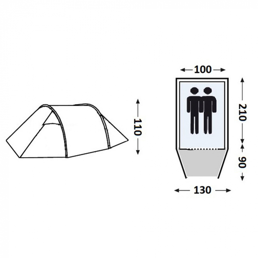 Noordster Tunnel 2 Tent