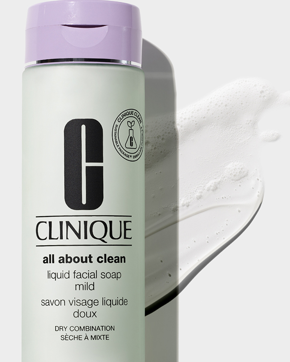 CLINIQUE ALL ABOUT CLEAN™ Savon liquide visage doux - Nettoyant type 2 - Peaux sèches à mixtes - Système en 3 étapes