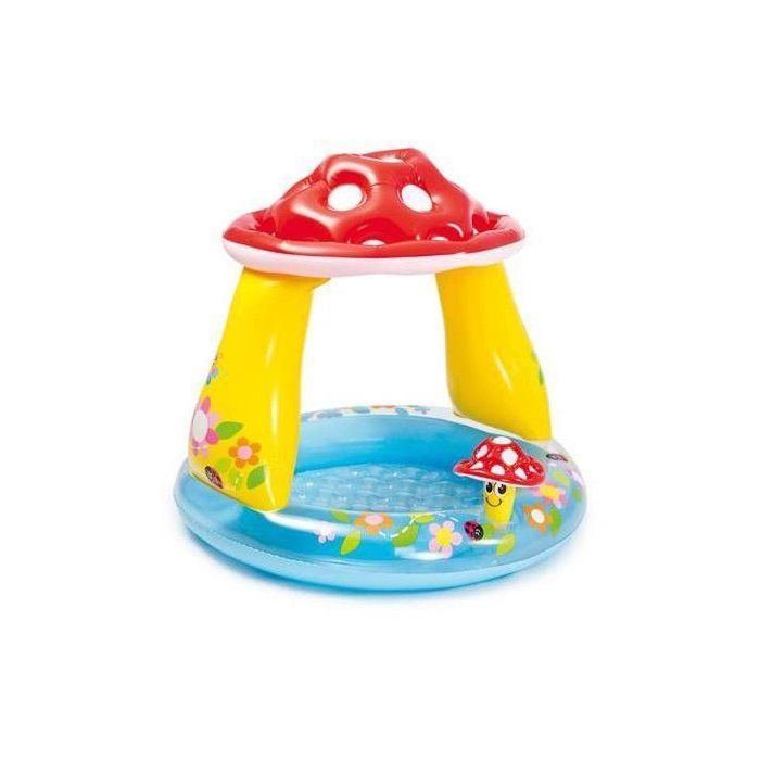 Piscina gonfiabile per bambini INTEX - Piscina quadrata a forma di fungo - 102x89 cm - 45 litri